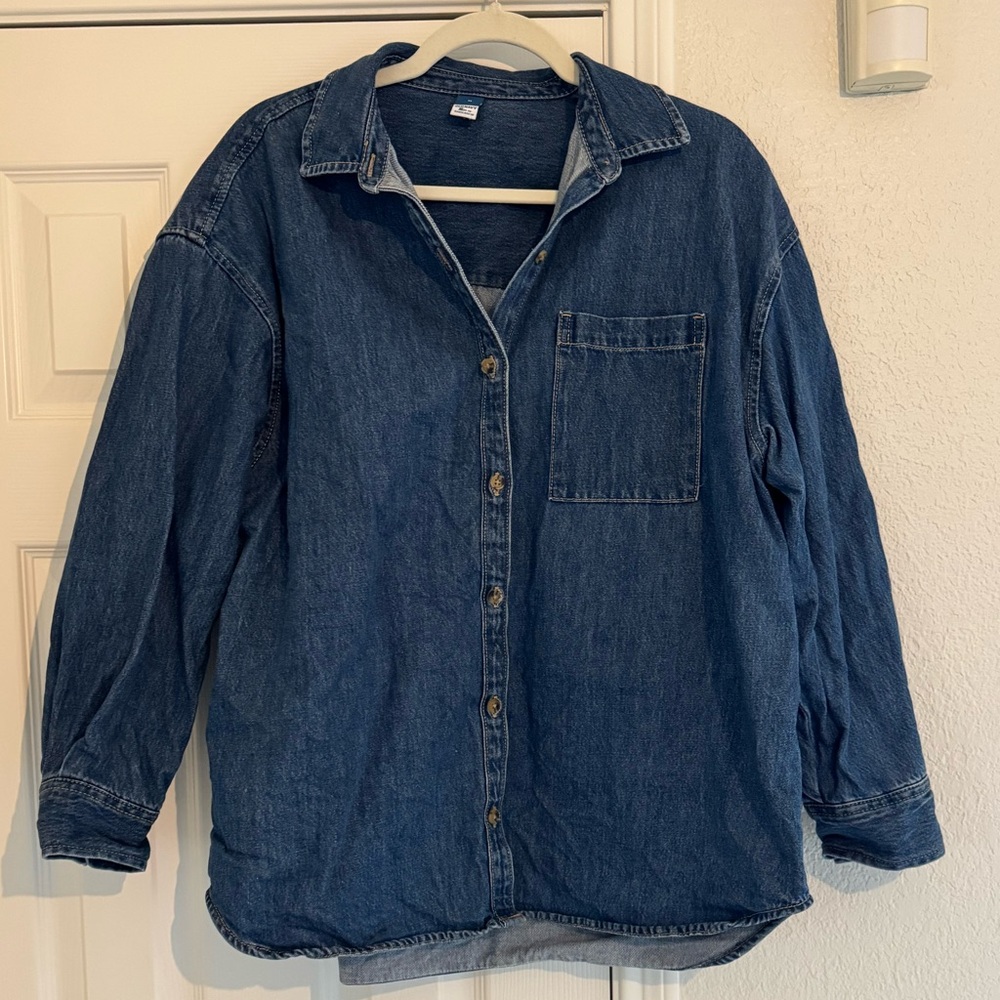 Old Navy Denim Button Down Shirt